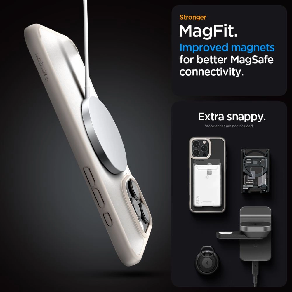 Spigen Ultra Hybrid Mag case with MagSafe for iPhone 16 Pro - titaniumeng