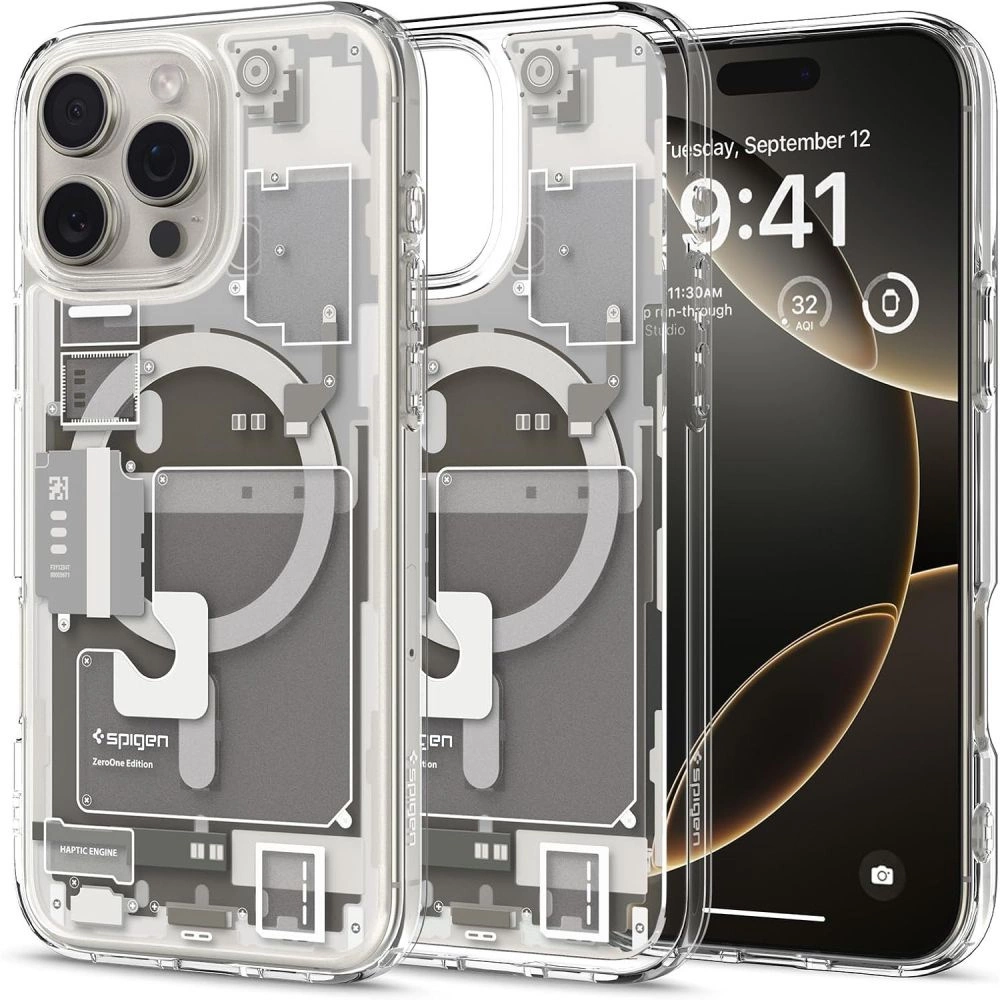Spigen Ultra Hybrid Mag Zero One case with MagSafe for iPhone 16 Pro - titaniumeng