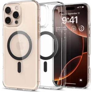 Spigen Ultra Hybrid Mag Carbon Fiber Case with MagSafe for iPhone 16 Pro - Dark Grayeng
