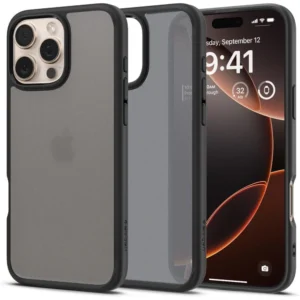 Spigen Ultra Hybrid iPhone 16 Pro Case - Blackeng