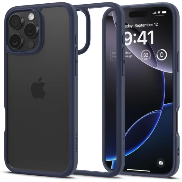 Spigen Ultra Hybrid iPhone 16 Pro Case - Blueeng