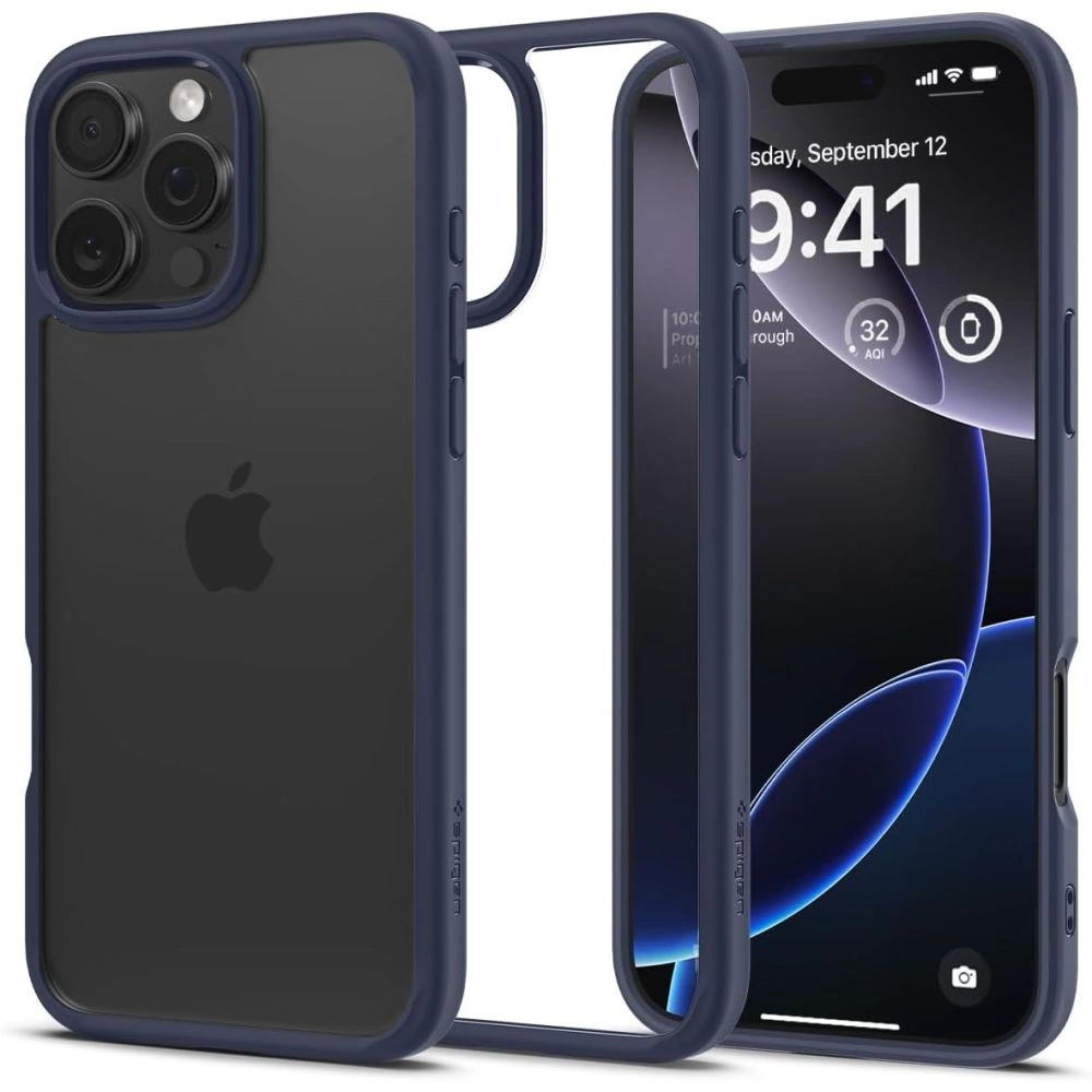 Spigen Ultra Hybrid iPhone 16 Pro Case - Blueeng