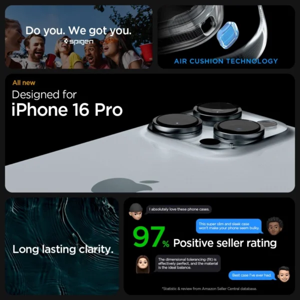 Spigen Ultra Hybrid case for iPhone 16 Pro - titaniumeng