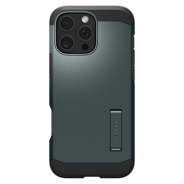 Spigen Tough Armor MagSafe Case with Stand for iPhone 16 Pro - Greeneng
