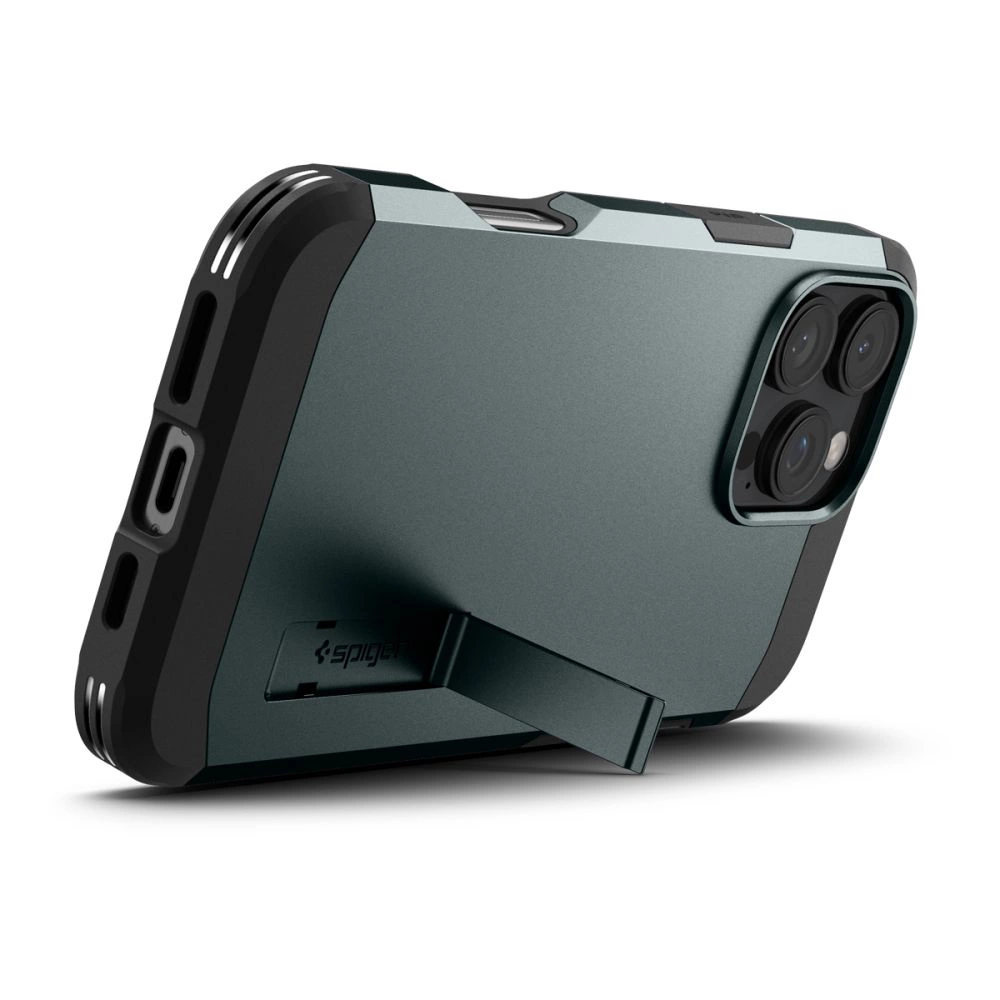 Spigen Tough Armor MagSafe Case with Stand for iPhone 16 Pro - Greeneng
