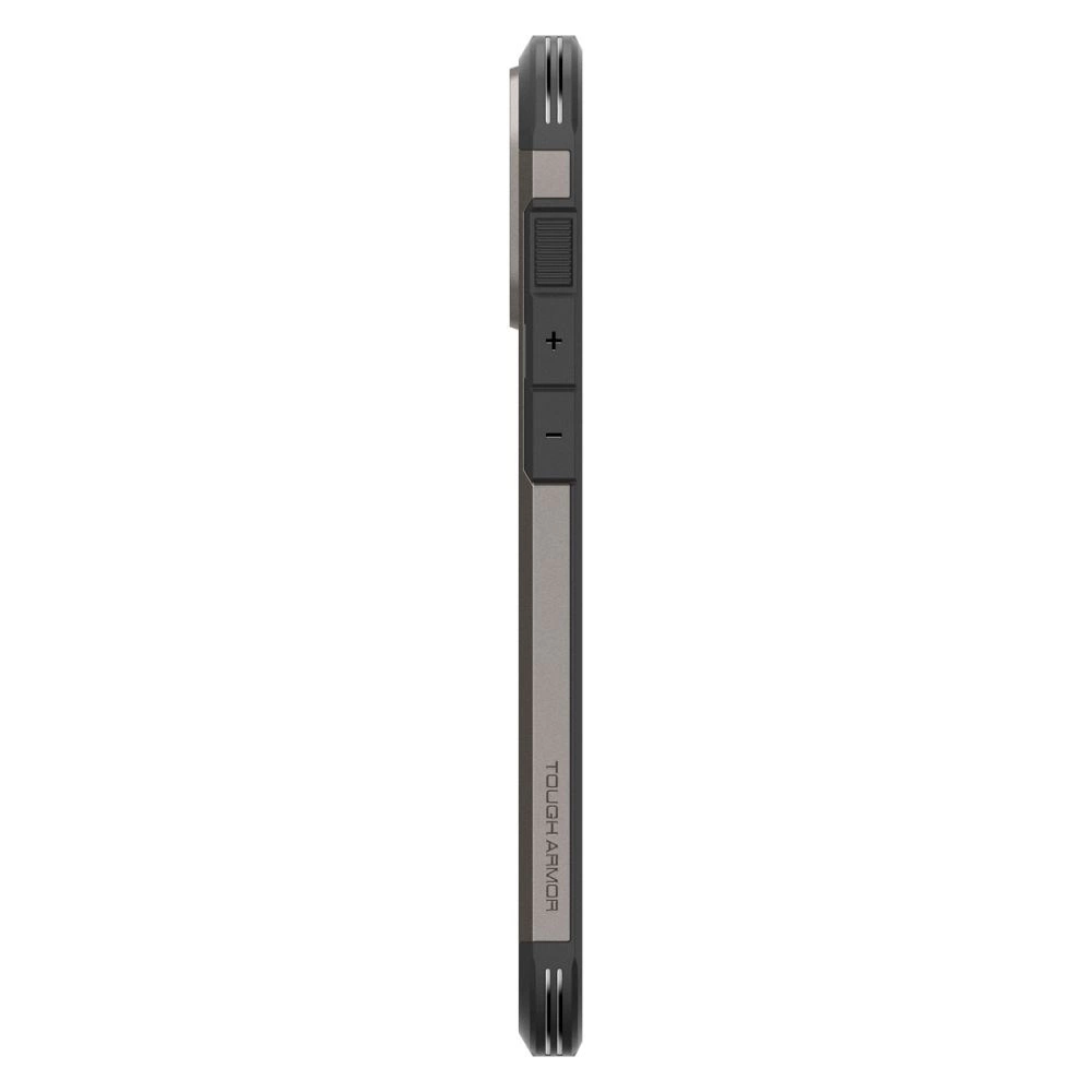 Spigen Tough Armor MagSafe case with stand for iPhone 16 Pro - gunmetaleng