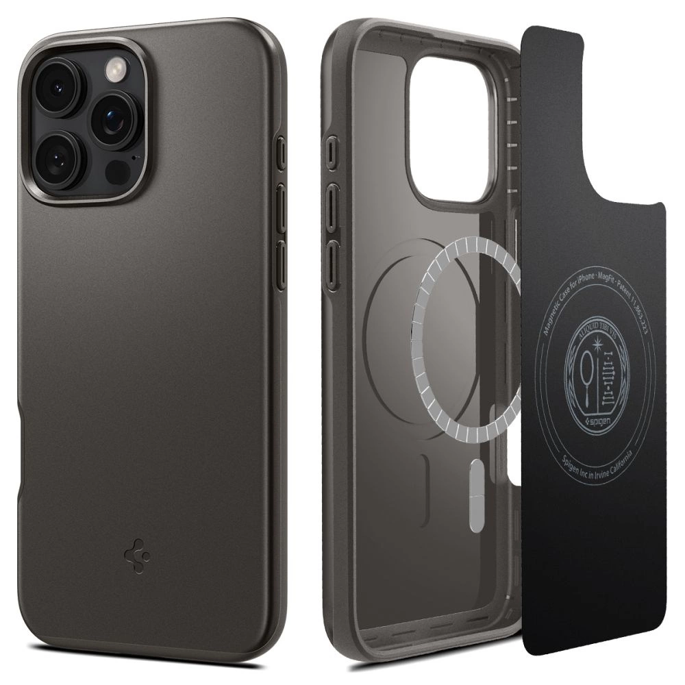 Spigen Thin Fit MagSafe case for iPhone 16 Pro - gunmetaleng