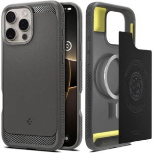 Spigen Rugged Armor MagSafe Case for iPhone 16 Pro - Grayeng