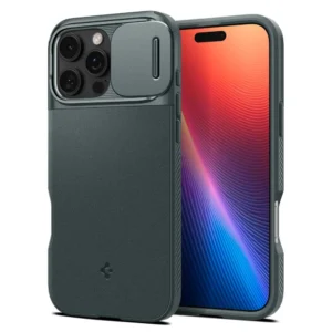 Spigen Optik Armor Mag Case with MagSafe for iPhone 16 Pro - Greeneng