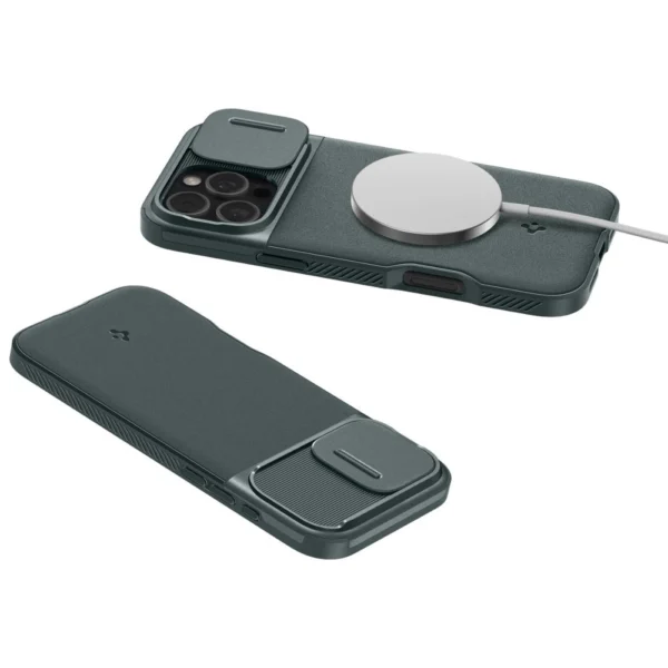 Spigen Optik Armor Mag Case with MagSafe for iPhone 16 Pro - Greeneng