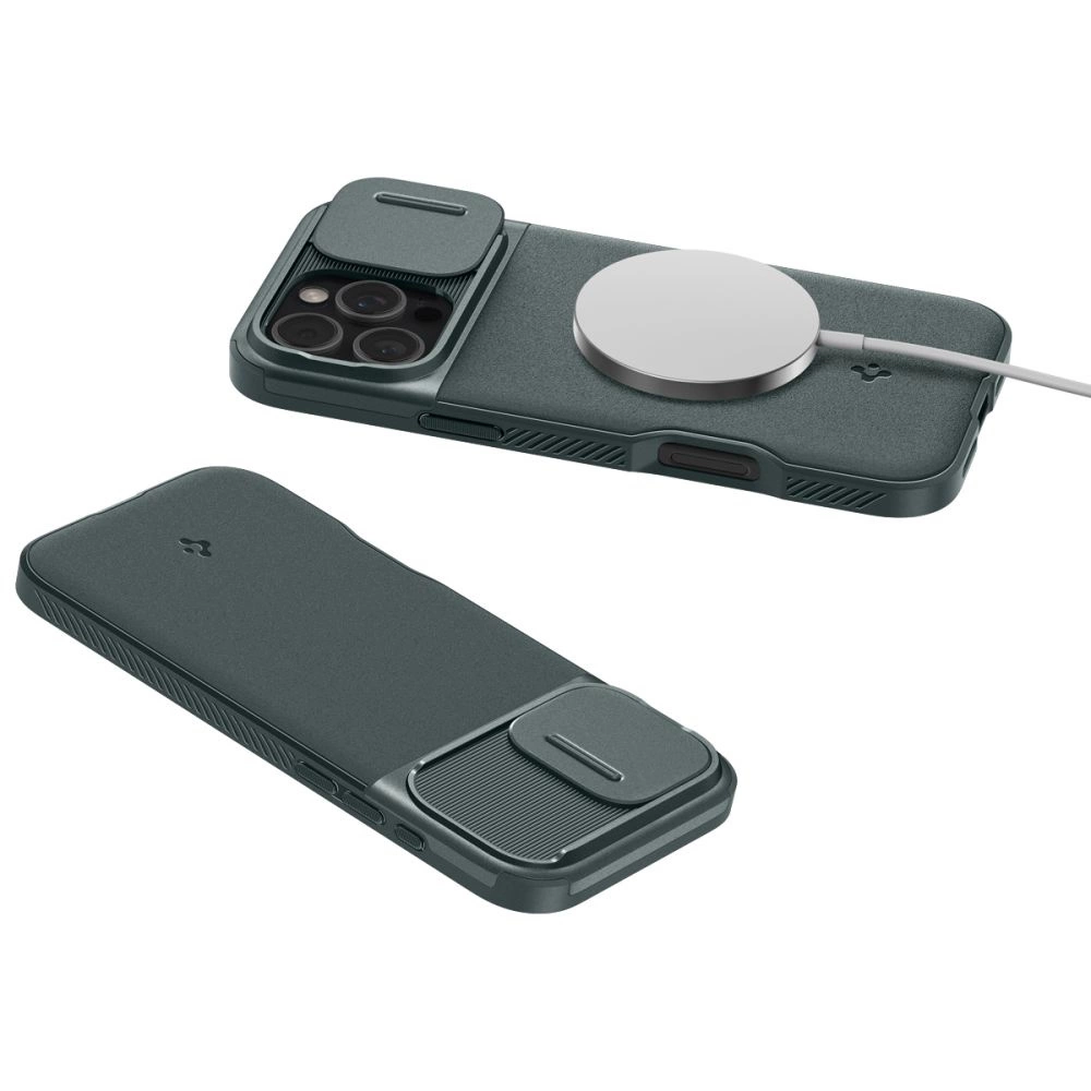 Spigen Optik Armor Mag Case with MagSafe for iPhone 16 Pro - Greeneng