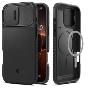 Spigen Optik Armor Mag case with MagSafe for iPhone 16 Pro - blackeng