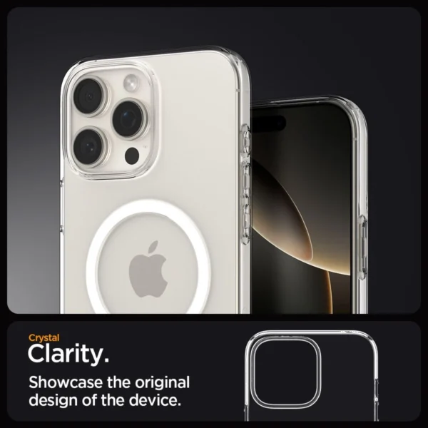 Spigen Liquid Crystal Mag MagSafe iPhone 16 Pro Case - Cleareng