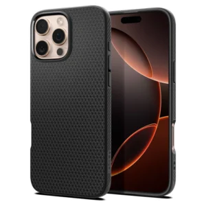 Spigen Liquid Air iPhone 16 Pro Case - Blackeng