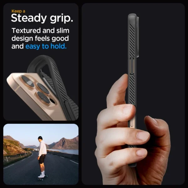 Spigen Liquid Air iPhone 16 Pro Case - Blackeng