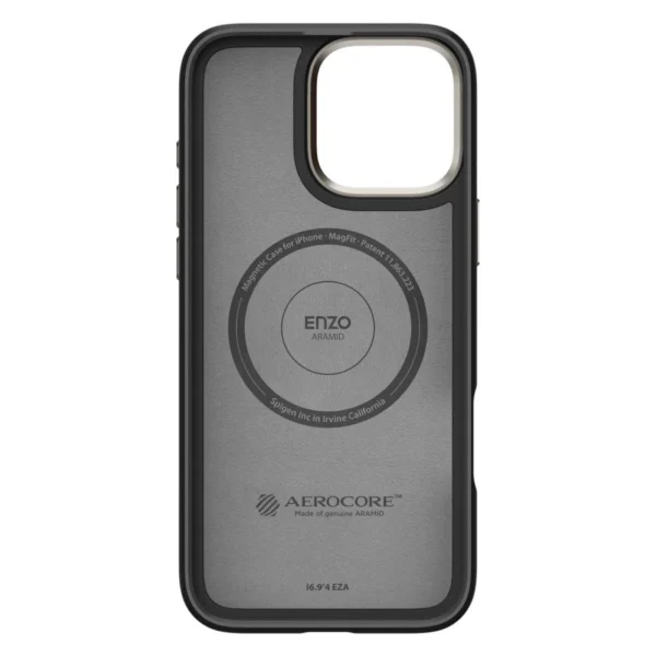 Spigen Enzo Aramid Mag Case with MagSafe for iPhone 16 Pro - Matte Blackeng