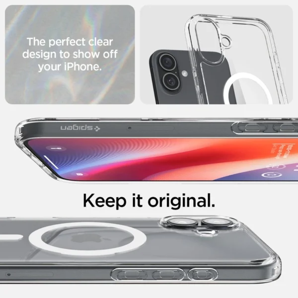 Spigen Ultra Hybrid Mag Case with MagSafe for iPhone 16 Plus - Whiteeng