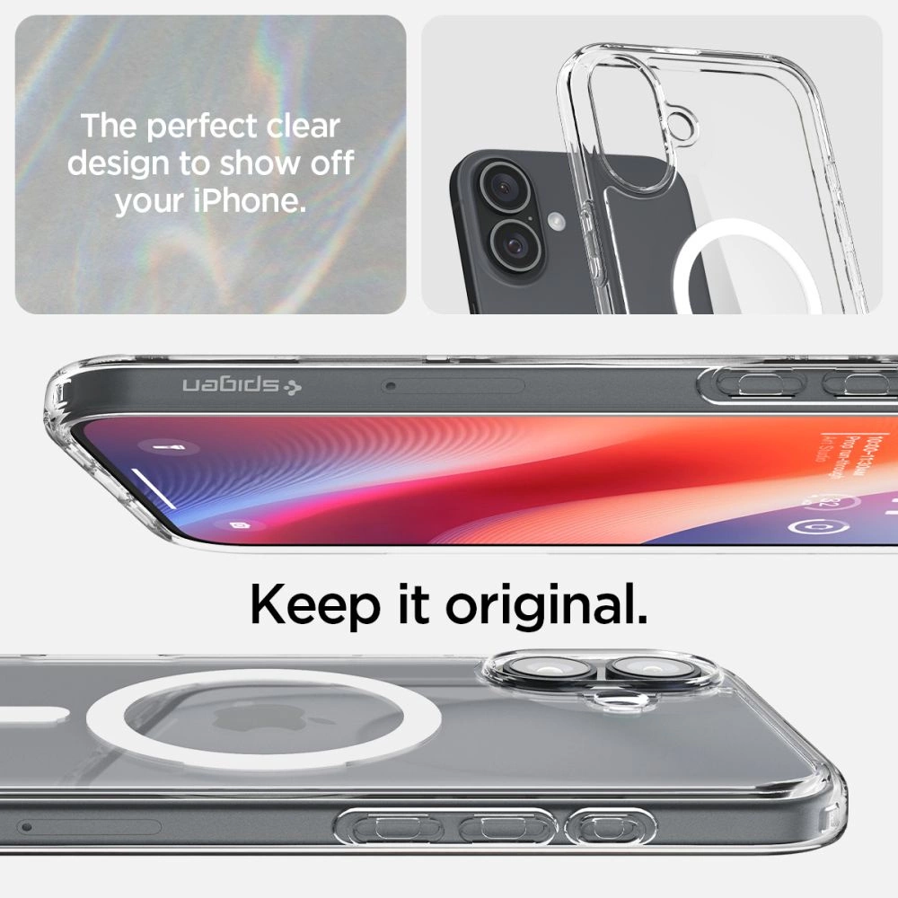 Spigen Ultra Hybrid Mag Case with MagSafe for iPhone 16 Plus - Whiteeng