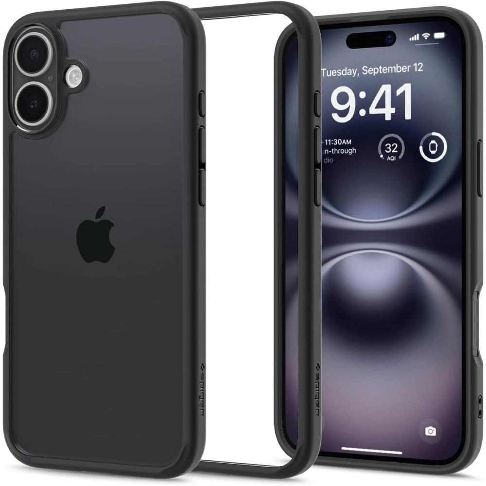 Spigen Ultra Hybrid iPhone 16 Plus Case - Matte Blackeng