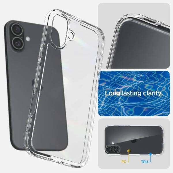 Spigen Ultra Hybrid iPhone 16 Plus Case - Cleareng