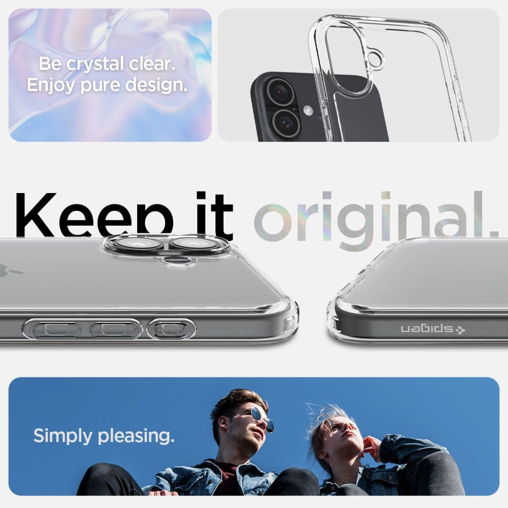 Spigen Ultra Hybrid iPhone 16 Plus Case - Cleareng