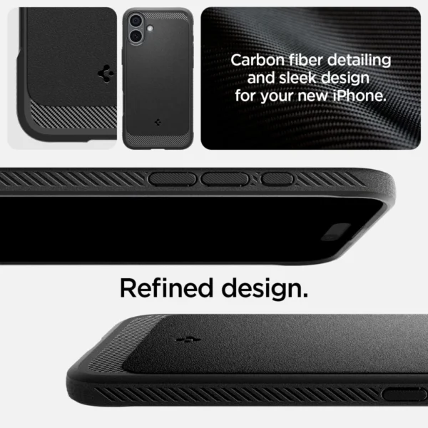 Spigen Rugged Armor MagSafe Case for iPhone 16 Plus - Blackeng