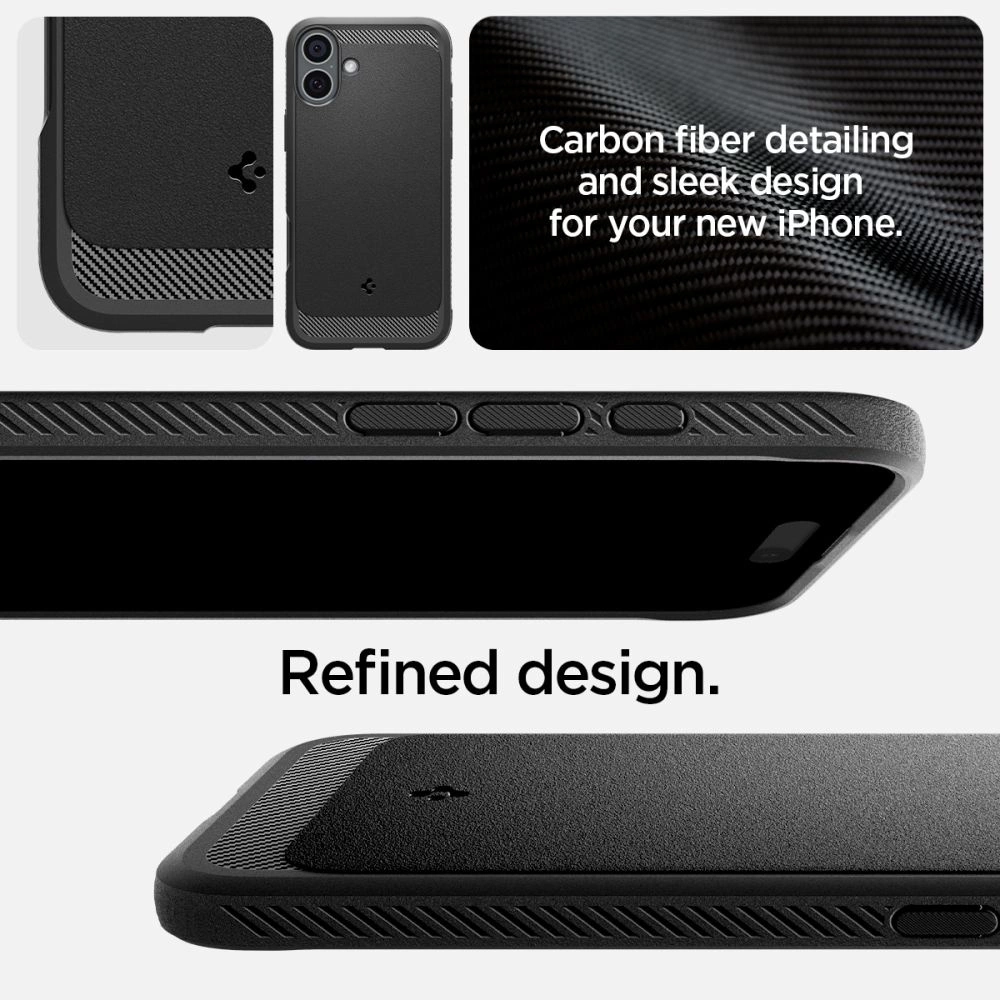 Spigen Rugged Armor MagSafe Case for iPhone 16 Plus - Blackeng