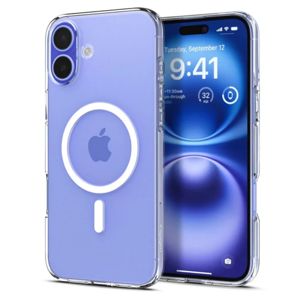 Spigen Liquid Crystal Mag Case with MagSafe for iPhone 16 Plus - Cleareng