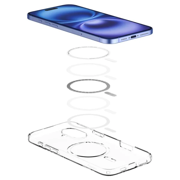 Spigen Liquid Crystal Mag Case with MagSafe for iPhone 16 Plus - Cleareng