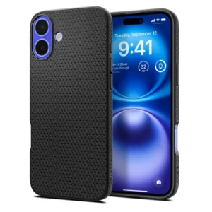 Spigen Liquid Air Case for iPhone 16 Plus - Blackeng