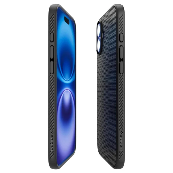Spigen Liquid Air Case for iPhone 16 Plus - Blackeng