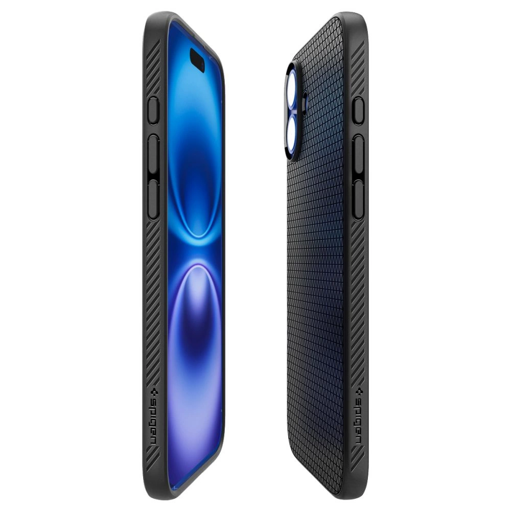 Spigen Liquid Air Case for iPhone 16 Plus - Blackeng