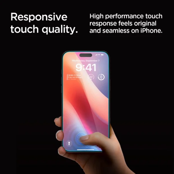 Spigen Glas.tR EZ Fit Privacy Tempered Glass for iPhone 16 Pro Max - 2 pcs.eng