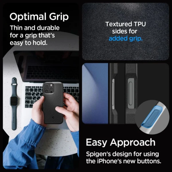 Spigen Core Armor Case for iPhone 16 Pro Max - Matte Blackeng