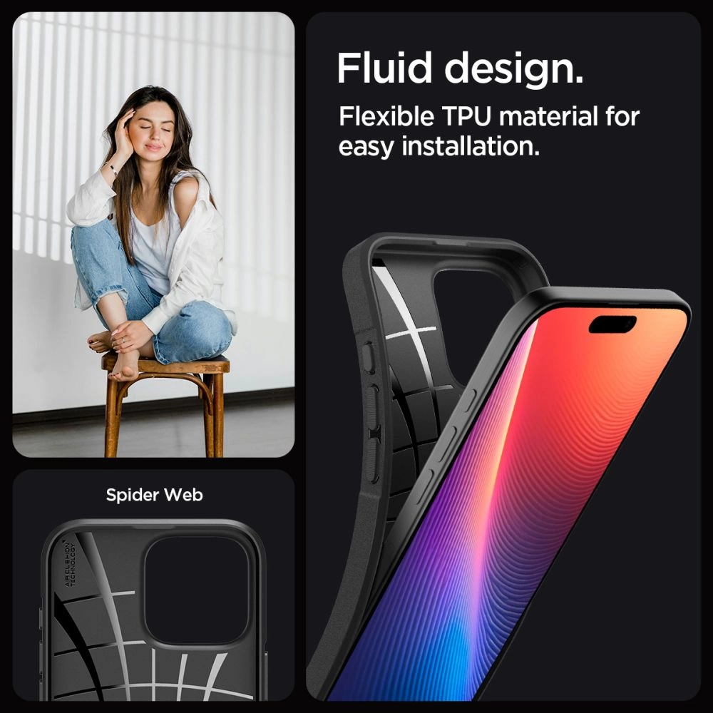 Spigen Core Armor Case for iPhone 16 Pro Max - Matte Blackeng