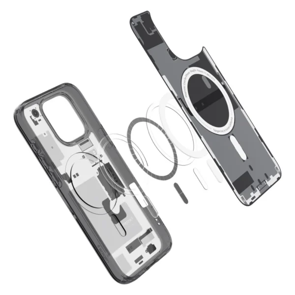 Spigen Ultra Hybrid Mag Case with MagSafe Zero One for iPhone 16 Pro Max - Dark Grayeng