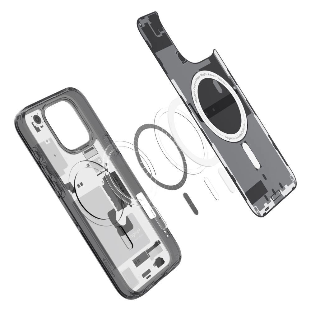 Spigen Ultra Hybrid Mag Case with MagSafe Zero One for iPhone 16 Pro Max - Dark Grayeng