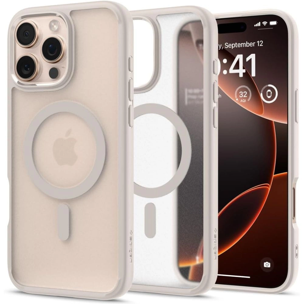 Spigen Ultra Hybrid Mag case with MagSafe for iPhone 16 Pro Max - titaniumeng