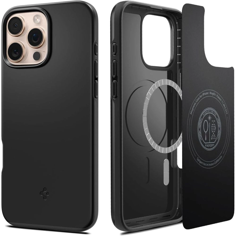 Spigen Thin Fit MagSafe Case for iPhone 16 Pro Max - Blackeng