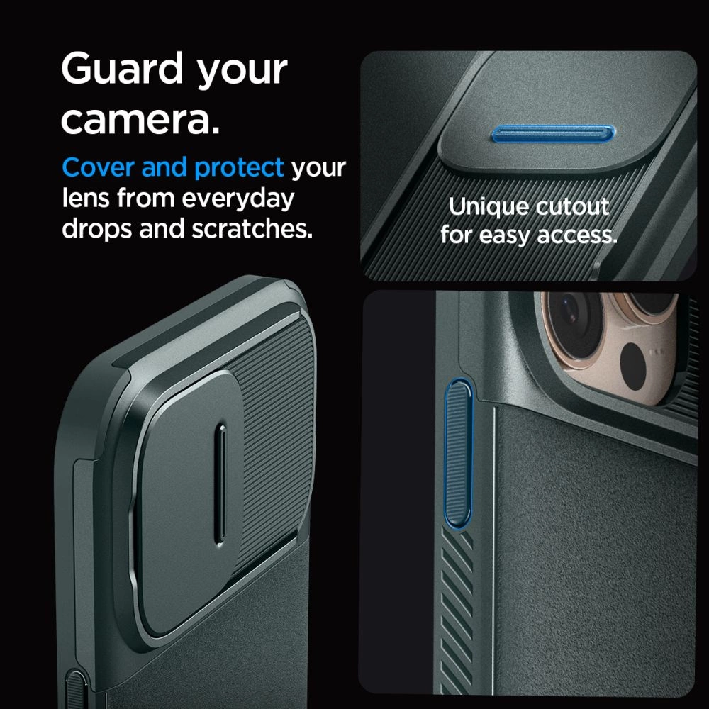 Spigen Optik Armor Mag Case with MagSafe for iPhone 16 Pro Max - Greeneng