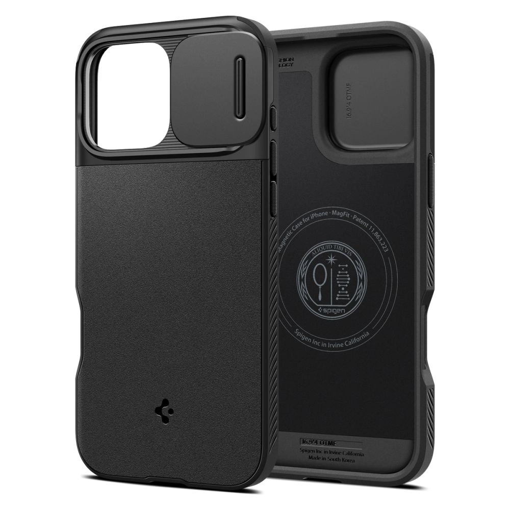 Spigen Optik Armor Mag Case with MagSafe for iPhone 16 Pro Max - Blackeng