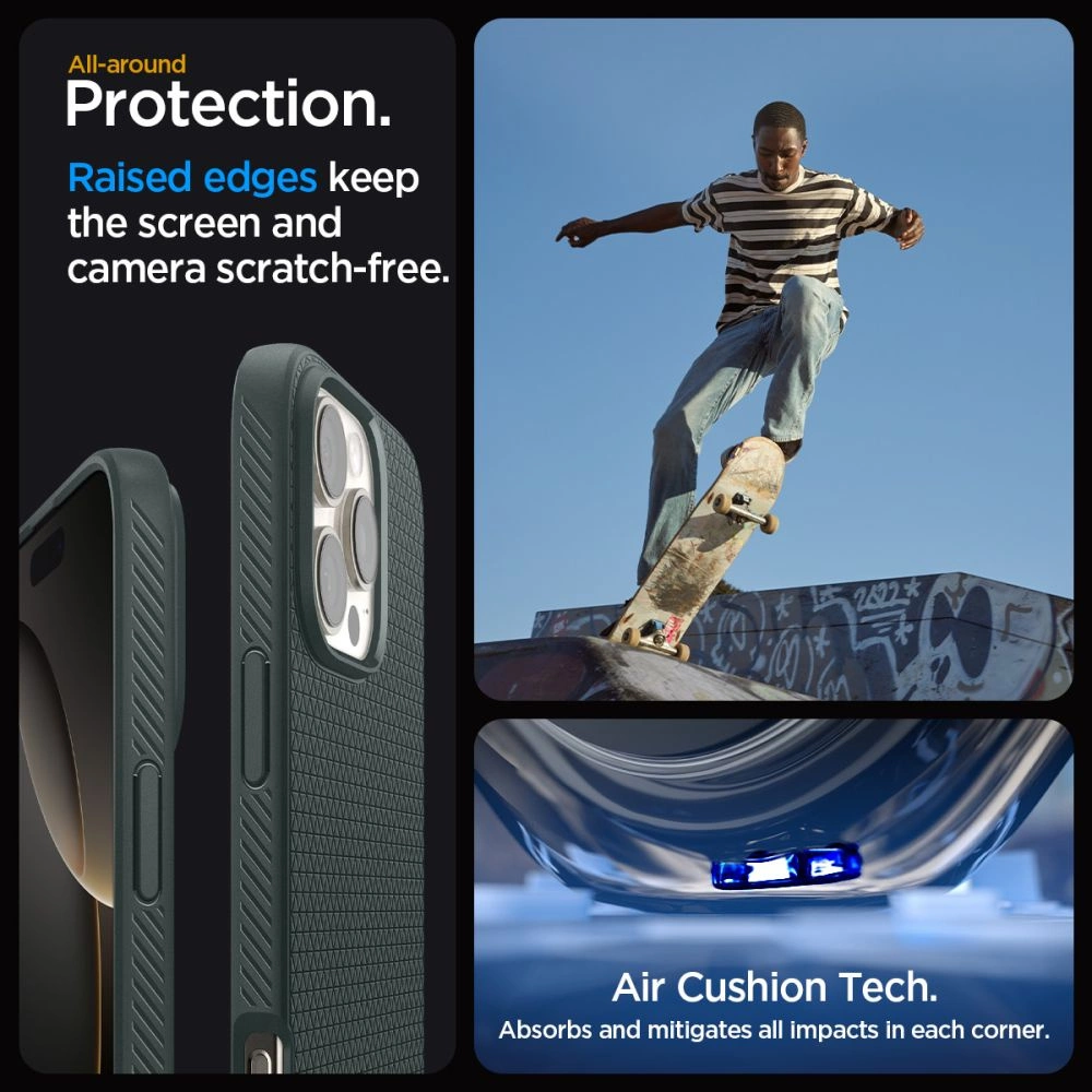 Spigen Liquid Air Case for iPhone 16 Pro Max - Greeneng