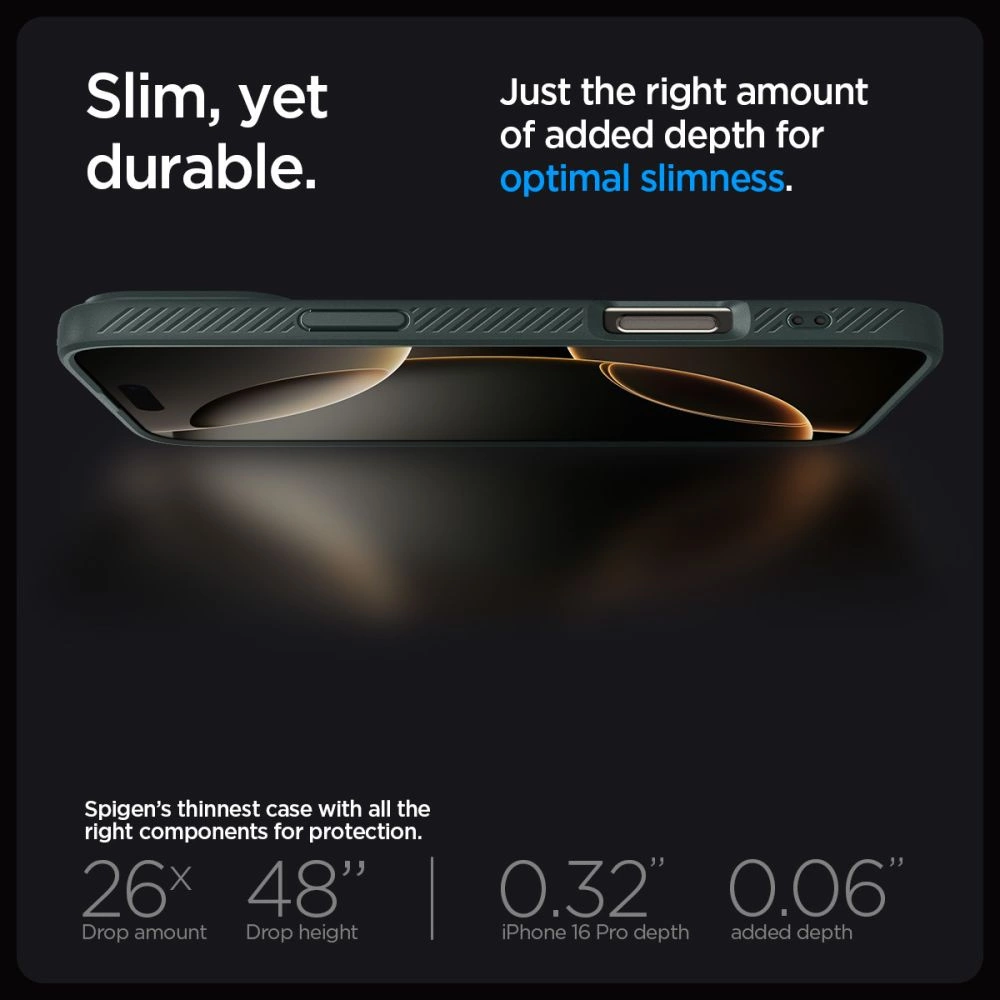 Spigen Liquid Air Case for iPhone 16 Pro Max - Greeneng