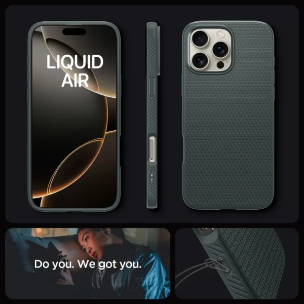 Spigen Liquid Air Case for iPhone 16 Pro Max - Greeneng