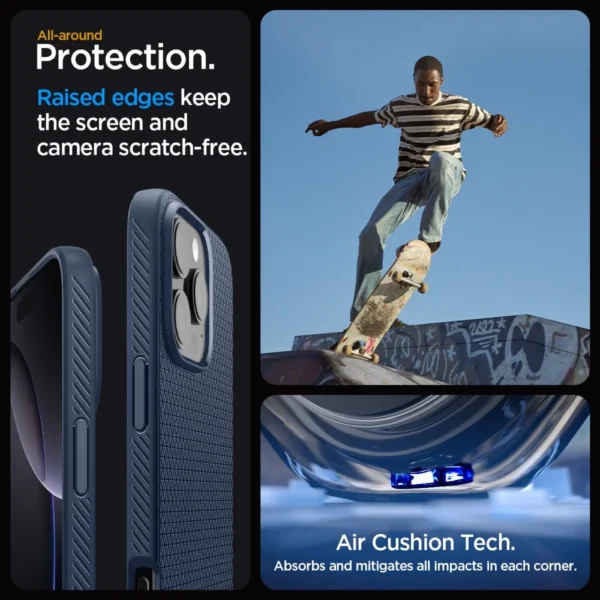 Spigen Liquid Air Case for iPhone 16 Pro Max - Blueeng