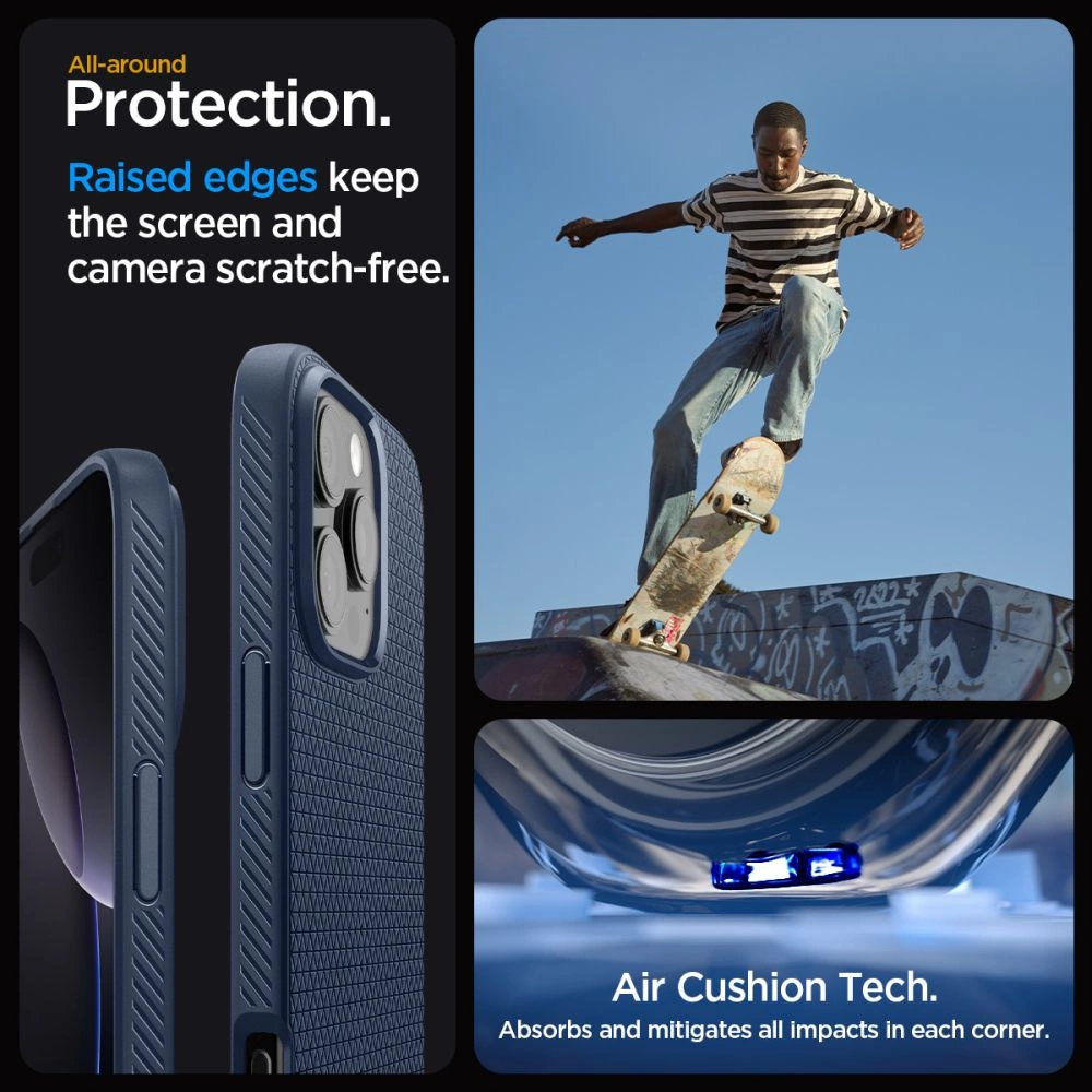 Spigen Liquid Air Case for iPhone 16 Pro Max - Blueeng