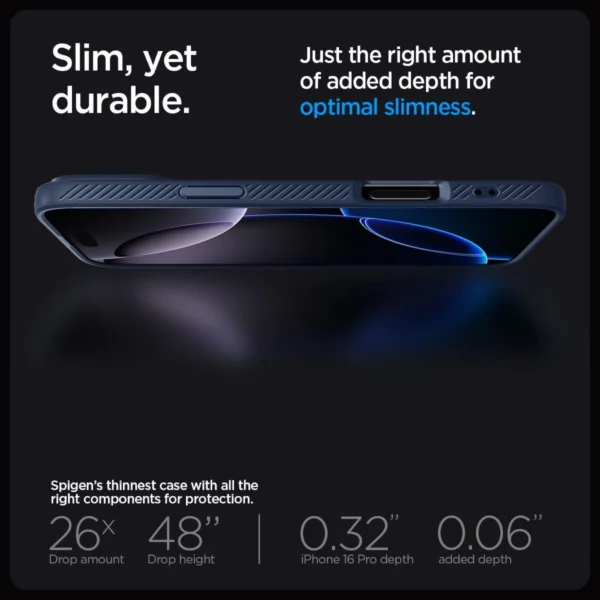 Spigen Liquid Air Case for iPhone 16 Pro Max - Blueeng