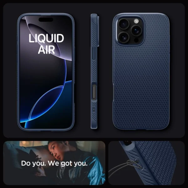 Spigen Liquid Air Case for iPhone 16 Pro Max - Blueeng