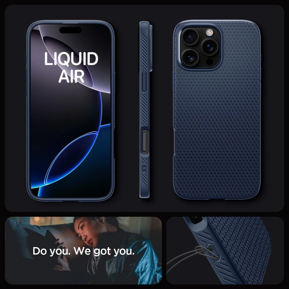Spigen Liquid Air Case for iPhone 16 Pro Max - Blueeng