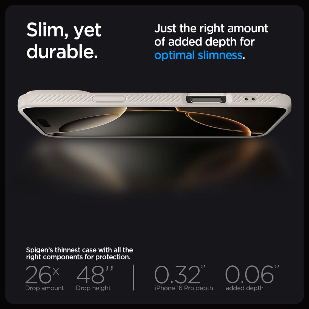 Spigen Liquid Air Case for iPhone 16 Pro Max - Titaniumeng